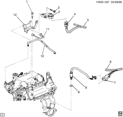 FUEL SYSTEM-EXHAUST-EMISSION SYSTEM Chevrolet Monte Carlo 2000-2001 W69 M.A.P. & OXYGEN SENSORS (LG8/3.1J)
