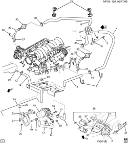 FUEL SYSTEM-EXHAUST-EMISSION SYSTEM Chevrolet Camaro 2000-2002 F A.I.R. PUMP & RELATED PARTS (LS1/5.7G)