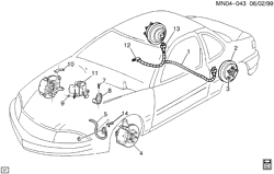 AUTOMATIC TRANSMISSION Chevrolet Malibu 2000-2005 N BRAKE SYSTEM (ANTILOCK)(JM4)