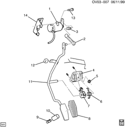 FUEL SYSTEM-EXHAUST-EMISSION SYSTEM Cadillac Catera 1999-2001 V ACCELERATOR CONTROL-V6