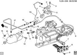 BODY MOUNTING-AIR CONDITIONING-AUDIO/ENTERTAINMENT Chevrolet Corsica 1994-1996 L A/C CONTROL SYSTEM VACUUM & ELECTRICAL-V6,L4-(L82/3.1L)
