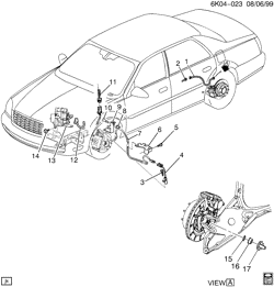 BRAKES Cadillac Hearse/Limousine 2000-2005 KD BRAKE SYSTEM/ANTILOCK(J55)