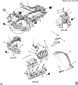 LÂMPADAS-ELÉTRICAS-IGNIÇÃO-GERADOR-MOTOR DE ARRANQUE Chevrolet Venture APV 2000-2002 U SPARK PLUG WIRING (LA1/3.4E)