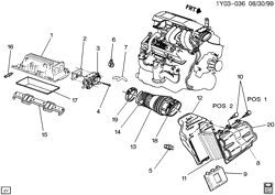 FUEL SYSTEM-EXHAUST-EMISSION SYSTEM Chevrolet Corvette 1992-1993 Y AIR INTAKE SYSTEM-V8(LT1)