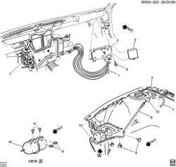 BODY MOUNTING-AIR CONDITIONING-AUDIO/ENTERTAINMENT Cadillac Seville 1998-1999 KD A/C VACUUM HOSE SYSTEM