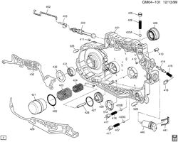 AUTOMATIC TRANSMISSION Chevrolet Monte Carlo 1999-1999 W AUTOMATIC TRANSMISSION (M15) PART 5 (4T65-E) CHANNEL PLATE