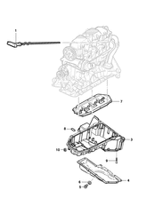 6-CYLINDER ENGINE Chevrolet S10 - Crew Cab (New Model) 2012-2016 2L03-43 OIL PAN & RELATED PARTS PART 2 (LP8)