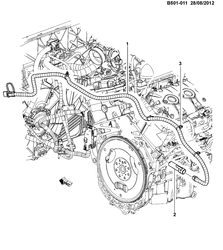 ЭЛЕКТРОПРОВОДКА ШАССИ - ЛАМПЫ Chevrolet TrailBlazer (31UX - Thailand) 2013-2017 2S,2L06-43 ENGINE ELECTRICAL (HEATER AND CORD)(K05)