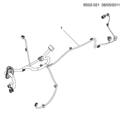 CHASSIS WIRING-LAMPS Chevrolet Colorado (Thailand) Reg CAB /2WD /4WD 2012-2017 2L,2S03-43-53 WIRING HARNESS/FRONT SIDE DOOR