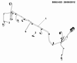 CÂBLAGE DE CHÂSSIS-LAMPES Chevrolet S10 - Crew Cab (New Model) 2012-2013 2L03-43 WIRING HARNESS/FRONT LAMPS