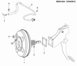 AUXILIARY TRANSMISSION Chevrolet Colorado (Thailand) Crew CAB /2WD /4WD 2012-2017 2L,2S03-06-43-53 BRAKE BOOSTER