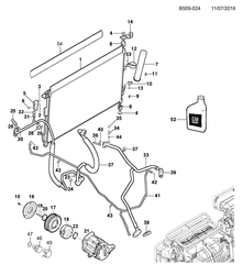 BODY MOUNTING-AIR CONDITIONING-INSTRUMENT CLUSTER Chevrolet Trailblazer (RYG) 2013-2016 2S06 A/C REFRIGERATION SYSTEM