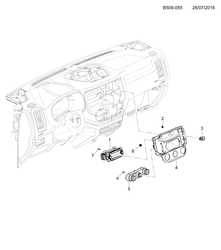 BODY MOUNTING-AIR CONDITIONING-INSTRUMENT CLUSTER Chevrolet Trailblazer (SJC) 2017-2017 2L,2S03-06-43 RADIO ASM (IP1)