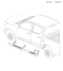 ACESSÓRIOS Chevrolet Colorado (Thailand) Reg CAB /2WD /4WD 2015-2017 2L03-43 ACCESSORY PKG (E25)