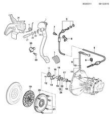 MOTOR 4 CILINDROS Chevrolet Utility RHD (South Africa) 2012-2014 CF,CG,CH80 EMBREAGEM (RHD)