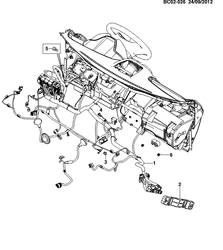 MOTOR DE ARRANQUE - GENERADOR - IGNICIÓN - ELÉCTRICO - FAROS Chevrolet Utility RHD (South Africa) 2015-2017 CF,CG,CH80 ARNÉS CABLEADO/PANEL INSTRUMENTOS (RHD)