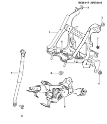 FRONT SUSPENSION-STEERING Chevrolet Utility RHD (South Africa) 2012-2014 CF,CG,CH80 STEERING COLUMN & RELATED PARTS (RHD)