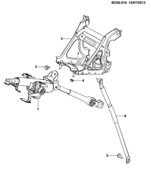 FRONT SUSPENSION-STEERING Chevrolet Agile 2014-2017 CG,CH,CI48 STEERING COLUMN & RELATED PARTS
