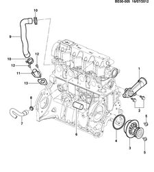 4-CYLINDER ENGINE Chevrolet Onix 2013-2017 JE,JF48-69 ENGINE ASM-1.4L L4 (LKL)
