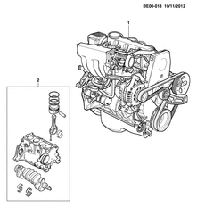 MOTEUR 4 CYLINDRES Chevrolet Onix 2013-2017 JE48-69 ENGINE ASM & PARTIAL ENGINE (LKJ,LKK)
