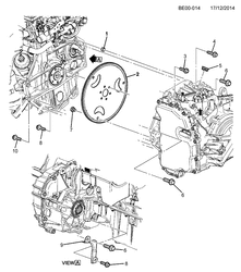 6-CYLINDER ENGINE Chevrolet Prisma 2014-2017 JE48-69 CLUTCH ASM & MOUNTING (MH9)