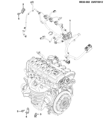 ЭЛЕКТРОПРОВОДКА ШАССИ - ЛАМПЫ Chevrolet Onix 2013-2017 JE,JF48-69 WIRING HARNESS/ENGINE