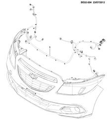 CÂBLAGE DE CHÂSSIS-LAMPES Chevrolet Onix 2013-2017 JE,JF48-69 WIRING HARNESS/FRONT LAMPS