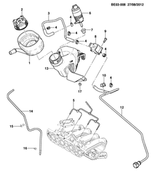 FUEL-EXHAUST-CARBURETION Chevrolet Onix 2013-2017 JE48-69 FUEL INJECTION SYSTEM  COLD START