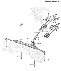 FRONT SUSPENSION-STEERING Chevrolet Prisma 2013-2017 JE,JF48-69 STEERING SYSTEM & RELATED PARTS