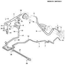 FRONT SUSPENSION-STEERING Chevrolet Prisma 2014-2017 JE,JF48-69 STEERING HYDRAULIC SYSTEM MM1