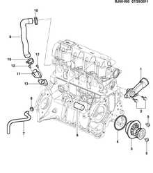 4-ЦИЛИНДРОВЫЙ ДВИГАТЕЛЬ Chevrolet Spin 2013-2017 JP69-75 ENGINE ASM-1.8L L4 (LJ1)
