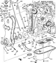 MOTOR 4 CILINDROS Chevrolet Spin (Indonesia) 2014-2015 JK,JP75 ENGINE ASM - DIESEL PART 4 OIL PUMP, PAN & RELATED PARTS(LDV)
