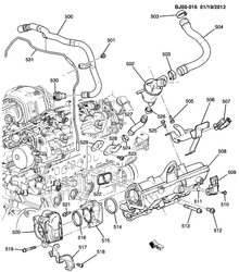 MOTOR 4 CILINDROS Chevrolet Cobalt 2013-2017 JP69 ENGINE ASM - DIESEL PART 5 INTAKE MANIFOLD & RELATED PARTS(LDV)