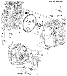 6-CYLINDER ENGINE Chevrolet Spin 2013-2017 JP75 ENGINE TO TRANSMISSION MOUNTING (MH9,MNJ)