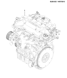 4-CYLINDER ENGINE Chevrolet Spin (Indonesia) 2014-2015 JK,JP75 ENGINE ASM & PARTIAL ENGINE (L2B)