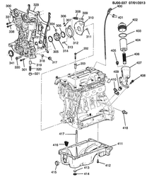 MOTEUR 4 CYLINDRES Chevrolet Spin (Indonesia) 2014-2015 JK,JP75 ENGINE ASM-1.2L L4 PART 4 (LDC)
