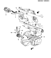 MOTEUR 4 CYLINDRES Chevrolet Spin (Indonesia) 2014-2015 JK,JP75 ENGINE ASM - DIESEL PART 6 (BL2)