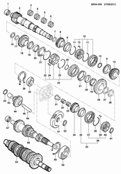 FREINS Chevrolet Celta 2001-2012 R08-48-69 5-SPEED MANUAL TRANSMISSION- COMPONENTS