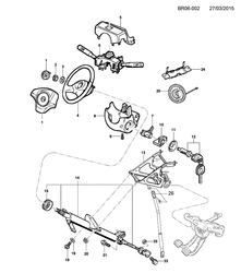 FRONT SUSPENSION-STEERING Chevrolet Prisma 2007-2010 R08-48-69 STEERING COLUMN & RELATED PARTS
