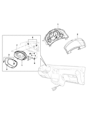 BODY MOUNTING-AIR CONDITIONING-INSTRUMENT CLUSTER Chevrolet Prisma 2007-2010 R08-48-69 CLUSTER ASM/INSTRUMENT PANEL