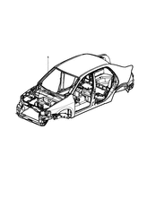 BODY MOLDINGS-SHEET METAL-REAR COMPARTMENT HARDWARE-ROOF HARDWARE Chevrolet Prisma 2007-2009 R69 SHEET METAL/BODY- SERVICE BODY