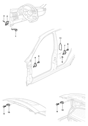 ЭЛЕКТРОПРОВОДКА ШАССИ - ЛАМПЫ Chevrolet Corsa 1994-2017 S INSTRUMENT PANEL SWITCHES- DOORS AND TRUNK