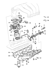 ТОПЛИВО-ВЫХЛОП-КАРБЮРАЦИЯ Chevrolet Corsa 1995-2001 S INTAKE MANIFOLD LOWER - 16V ENGINES