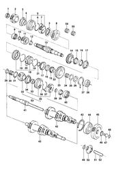 TRANSMISSION - FREINS Chevrolet Corsa 1994-2010 S 5-SPEED MANUAL TRANSMISSION- COMPONENTS