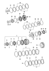 BRAKES Chevrolet Corsa 1997-2009 S AUTOMATIC TRANSMISSION CLUTCHES FORWARD, REVERSE, OVERDRIVE