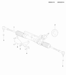 FRONT SUSPENSION-STEERING Chevrolet Corsa 2011-2017 S19 STEERING GEAR & LINKAGE