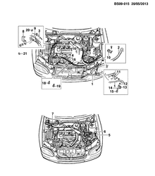 BODY MOUNTING-AIR CONDITIONING-INSTRUMENT CLUSTER Chevrolet Corsa 1998-2009 S A/C SYSTEM DIAVIA