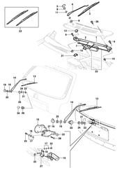 PARE-BRISE - ESSUI-GLACE - RÉTROVISEURS - TABLEAU DE BOR - CONSOLE - PORTES Chevrolet Corsa 1994-2010 S WIPER SYSTEM/WINDSHIELD