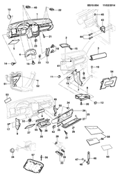 WINDSHIELD-WIPER-MIRRORS-INSTRUMENT PANEL-CONSOLE-DOORS Chevrolet Corsa 1994-2010 S INSTRUMENT PANEL