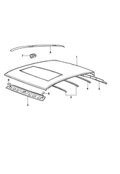 BODY MOLDINGS-SHEET METAL-REAR COMPARTMENT HARDWARE-ROOF HARDWARE Chevrolet Corsa 1994-2010 S SHEET METAL/BODY- ROOF